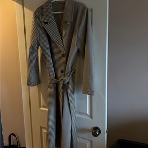 Pretty revolve Checkered Long Coat